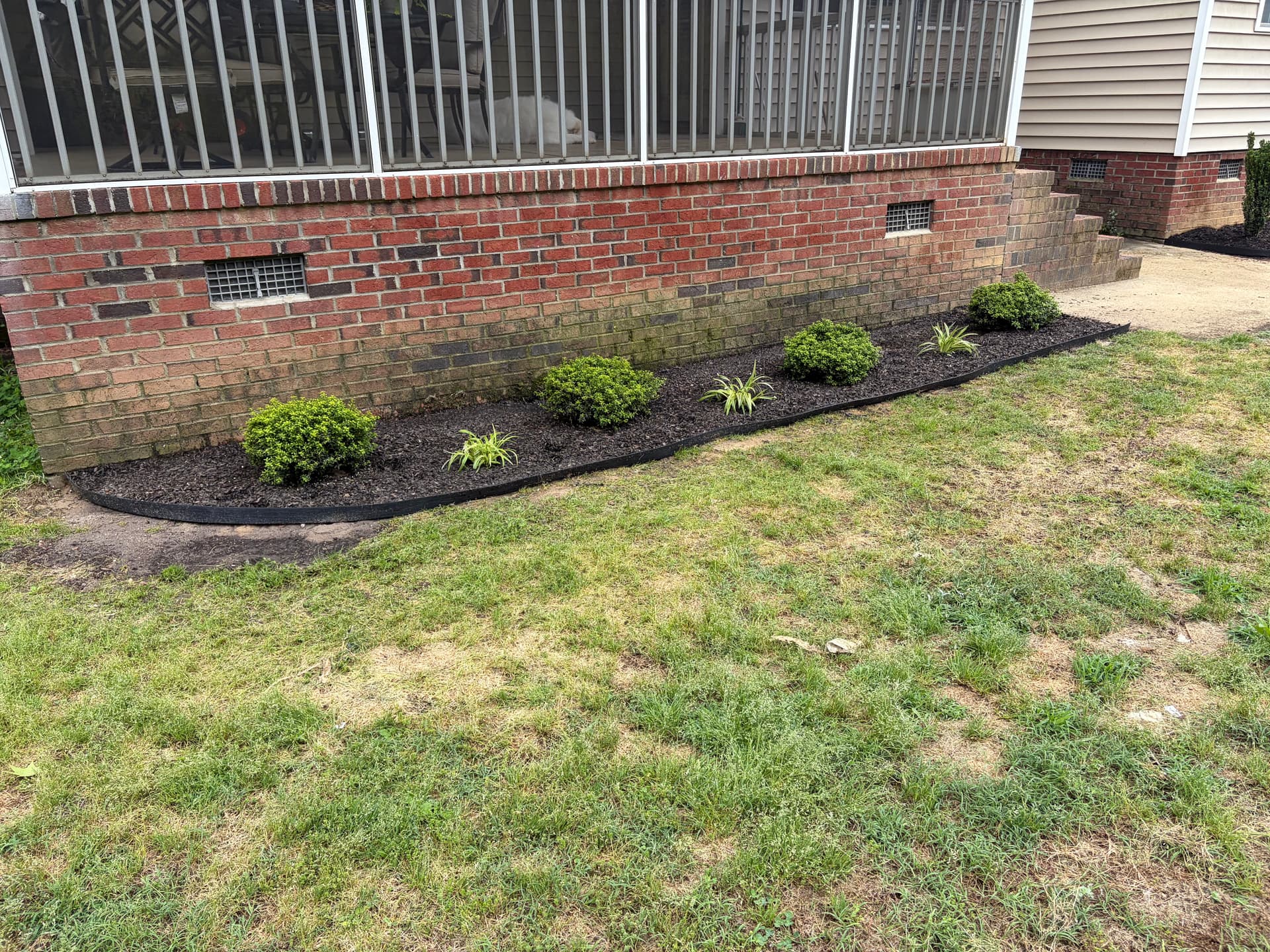 Fresh Flower Beds Installed for a Sims NC Homeowner image