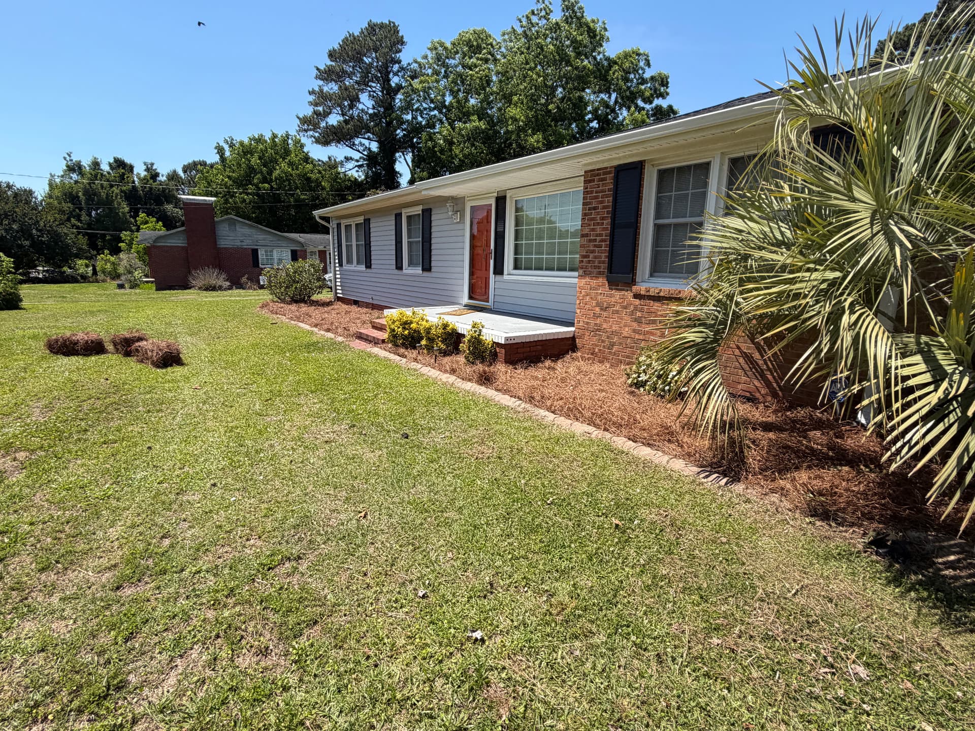 Shrub Trimming and Fresh Pine Straw Cleanup in Castle Hayne image