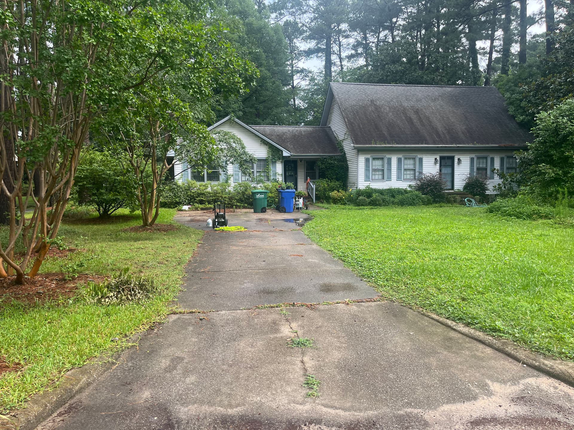 Gallery photos for Full Yard Cleanup and Soft Wash in Wilson NC: Image #6