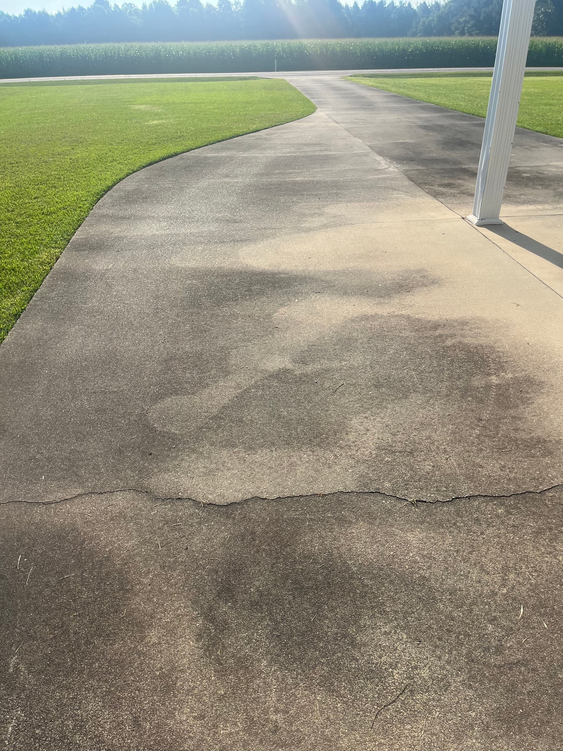 Gallery photos for Driveway Pressure Washing Before and After in Elm City NC: Image #3