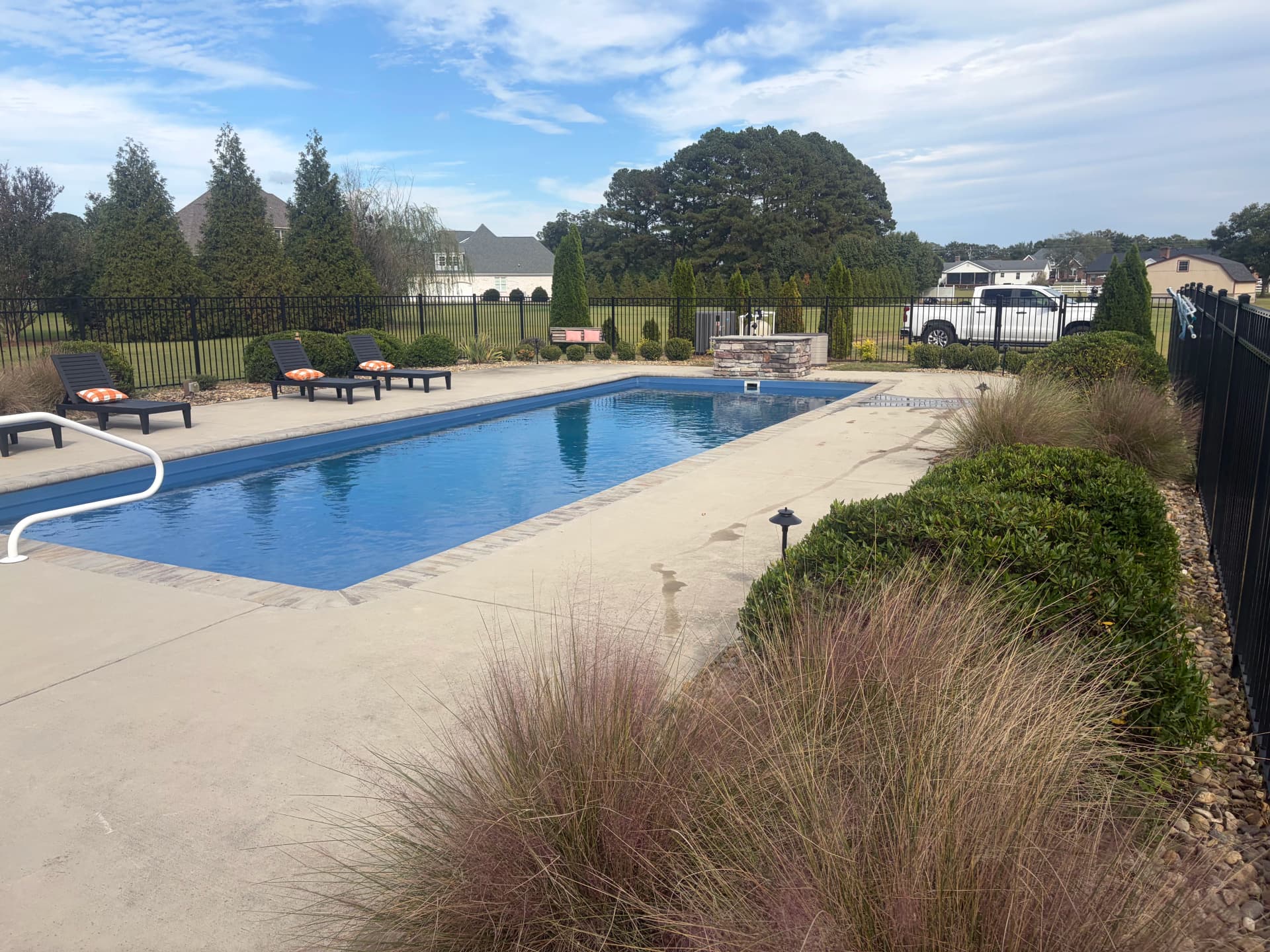 Gallery photos for Shrub Trimming and Planting Cleanup Around a Pool Backyard: Image #7