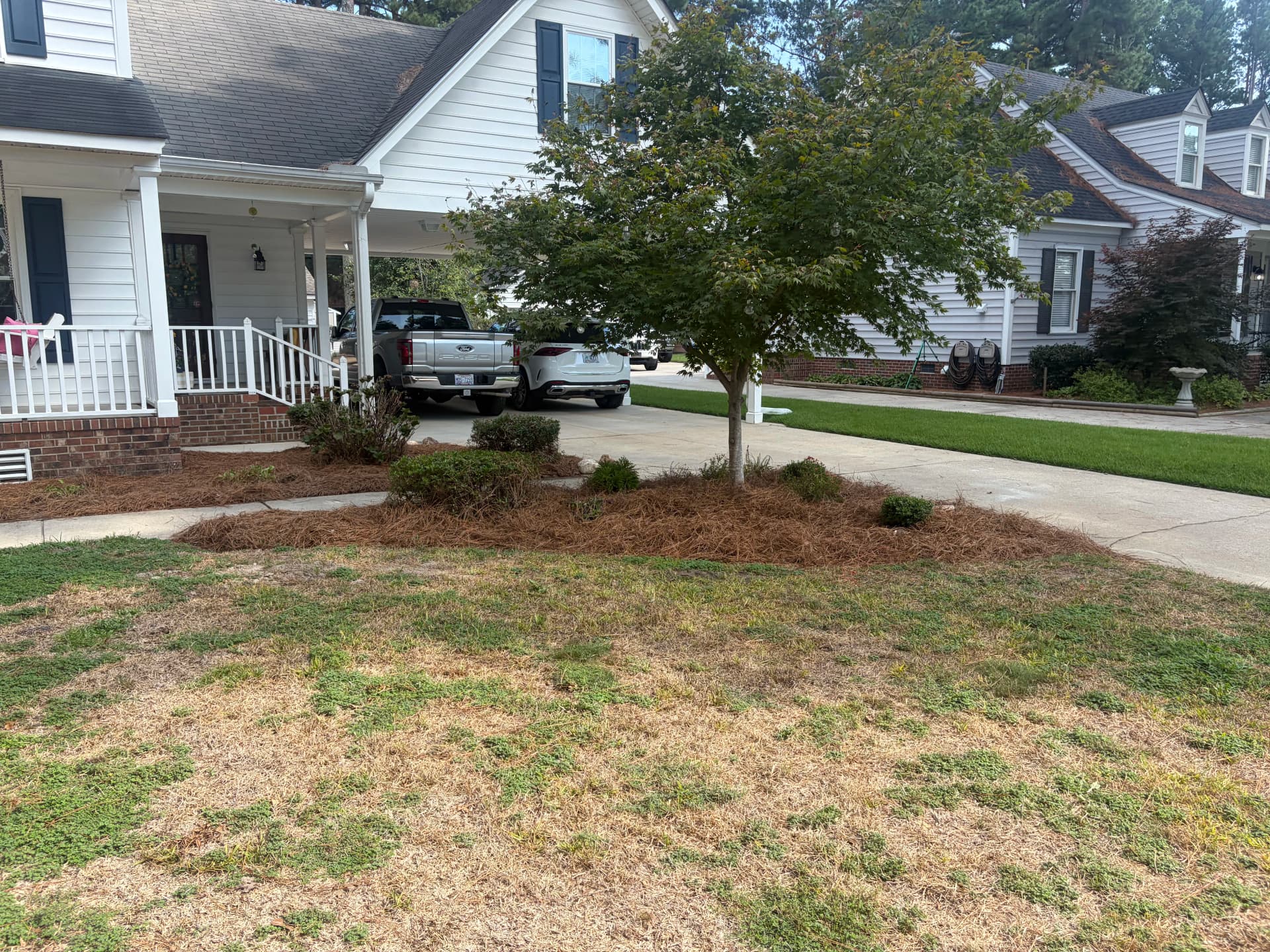 Gallery photos for Bed Redesign, Shrub Planting, and Pine Straw Installation at 3209: Image #7